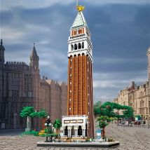  Set de Construcción de la Torre de la Campana de San Marcos, 3903 Piezas, Edificio Medieval, Arquitectura Urbana, Bloques de Construcción Modulares, Modelo de Ensamblaje, Juguete Creativo, Regalo