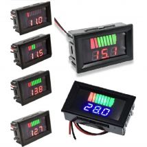 12V 24V 36V 48V 60V wskaźnik poziomu ładowania akumulatora samochodowego miernik pojemności baterii