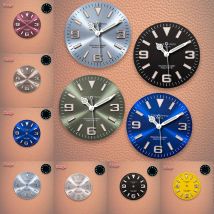 28,5 mm S-Logo E-xplorer Zifferblatt Eisblau Nachtleuchtend Geeignet für NH35/NH36 Uhrwerk Hot Sales Uhrenmodifikationszubehör