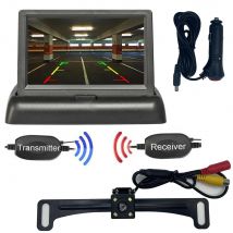 Rückfahr kamera drahtlose 4led Auto Rückansicht HD-Parksystem4.3 "Monitor für Auto Pickup