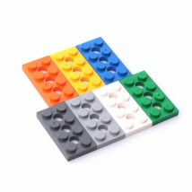 20 stücke MOC DIY kompatibel 3709 2x4 perforierte ziegel technologie baustein spielzeug kinder technologie kreative spielzeug geschenke