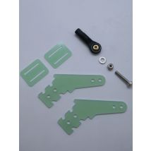 Plug-in Fiberglass Arm Control Horn D3x1.5x17.5x20xH30mm