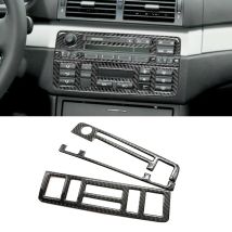 Für BMW 3 serie E46 1998 1999 2000 2001 2002 2003 2004 2005 Auto Carbon Fiber Center Control Dashboard Panel air Vent Abdeckung Trim