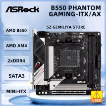 AMD B550 motherboard ASROCK B550 PHANTOM GAMING-ITX/AX AM4 DDR4 64G Ryzen 5 5600 4700G 2600 3200G cpu PCI-E 4.0 Mini ITX