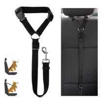 Zwei-in-eins Nylon Einstellbare Hunde Harness Kragen Haustier hund Zubehör Haustier Auto Sitz Gürtel Blei Leine Rücksitz sicherheitsgurt