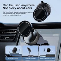 Auto-Magnet-Vakuum-Telefonhalter, 360 Grad verstellbare Halterung, Armaturenbrett-Unterstützung, GPS im Auto für iPhone 14 15 Samsung