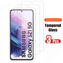 3PCS Full Cover Gehärtetes Glas Auf Die Für Samsung S21 5G S23 S22 Plus S20 FE Screen Protector auf Samsung S21Plus S21FE Glas