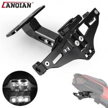 Universal Motorcycle License Plate Bracket LED Light For Plate FOR BENELLI TRK 502/X 251 TNT 125 135 250 300 600 TNT 150 BN 125