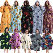 Plush Fleece Family Matching Hoodie Girl Sweatshirt Homewear Men Women Children Thick Pullover Oversize Winter Sherpa Blanket