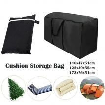 Borsa portaoggetti per cuscino per mobili da giardino Borsa portaoggetti per albero di Natale in tessuto Oxford 210D rettangolare anti-UV impermeabile 1/2 pezzi