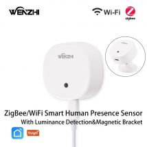 ZigBee/WiFi MmWave czujnik obecności człowieka radar ruch wykrywanie ruchu ciała z oświetleniem Tuya inteligentne życie asystent domowy