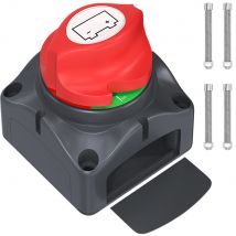 DaierTek Odłącznik akumulatora samochodowego 48V 24V 12V Odcięcie 2-pozycyjny 2-pinowy M10 275A