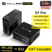Mini PC MLLSE G1 Pro, procesador AMD Ryzen 7 5700U, 16 GB de RAM, SSD de 512 GB, WiFi 6, Bluetooth 5.2, sistema operativo Windows 11.