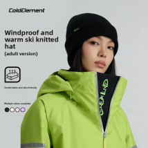 Coldelement Uomo Donna Cappelli da sci lavorati a maglia Isolamento termico Impermeabile Antivento OEKO-TEX per Sci Snowboard Escursione ​