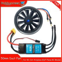 Hobbyocean 50mm 3-4S Lipo Bürstenlosen Motor EDF Kanal Fan 40A ESC 4900KV 4300KV Bürstenlosen Combo RC Jet Flugzeug EDF Flugzeug RC Modell