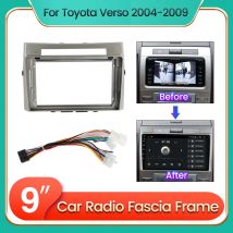 Auto Radio Stereo Fascia 2Din Rahmen Für Toyota Corolla Verso AR10 2004-2009 Panel Dash DVD Player Kabel Adapter dash Fascia Kit