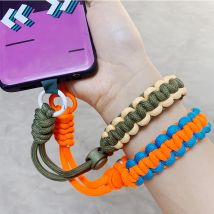 30 cm skalierbare gewebte Handgelenkschlaufe, Handy-Lanyard zum Aufhängen, kurze Handgelenkschlaufe, Anti-Verlust-Anhänger, modische, starke Outdoor-Lanyards