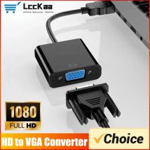 Adaptador HDTV a VGA de alta velocidad, compatible con HDMI a VGA, convertidor macho a VGA hembra, Cable de vídeo escalador HD para PC y portátil