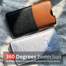Per custodia iPhone 16Pro Max, per Apple Iphone 16Pro custodia per telefono in feltro di lana ultrasottile fatta a mano per accessori iphone 16