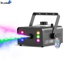 Yiflamefly 1500W Macchina del fumo DJ Stage Nightclub Party Show Concerto Bar Fogger Effetto RGB 6 LED Multi colore con telecomando