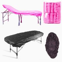 10pcs Black /pink Tattoo Bed Chair Covers Plastic Waterproof Disposable Bedspread SPA Massage Treatment Studio Tattoo Supplies