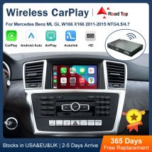 Road Top Wireless CarPlay Android Auto per Mercedes Benz ML GL W166 X166 2012-2015, con funzioni di gioco per Auto AirPlay Mirror Link