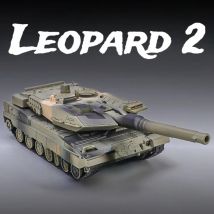 1:36 Leopard 2 Modello di carro armato da battaglia principale Giocattolo Musica Spray leggero Catapulta Modelli di carri armati fuoristrada Ornamenti da tavolo militari per bambino