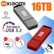 Oryginalny pendrive Xiaomi 16TB USB 3.2, szybki pendrive typu C, metalowy pamięć USB do urządzeń pamięci komputerowej