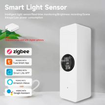 Tuya ZigBee Sensore di luce Sensore di luminanza Illuminazione Rilevatore di luminosità Domotica con collegamento del dispositivo Smart Life Tuya