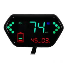 Elektrisches schwarzes Fahrrad-LED-Display mit Geschwindigkeitsmesser und Batteriestatusanzeige