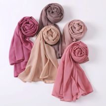 Sommer Neue Chiffon Schal Für Frauen Mädchen Studenten Einfarbig Dünne Schals Soft Stricken Viskose Schal Frühling Weibliche Wrap Schals