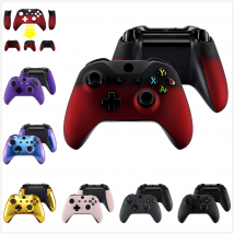 eXtremeRate Frontgehäuse Shell Cover Case Back Panel Seitenschienen Reparatursätze für Xbox One X & One S Controller