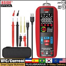 BSIDE Professional Digital Multimeter Smart Automatic Multitester Ammeter VFC Current Hz Capacitor Ohm Electrician Tester Tools