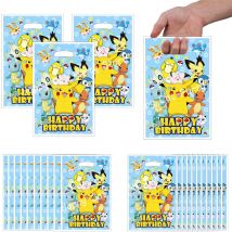 Figure Pokemon Sacchetto regalo Pokemon Sacchetto regalo di compleanno Pikachu Sacchetto di caramelle Pikachu Confezione Bomboniere per bambini Regali di compleanno Pokemon