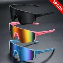 3er-Pack trendige Mode-Radbrillen, Unisex, geeignet zum Radfahren, Wandern und andere Outdoor-Sportarten