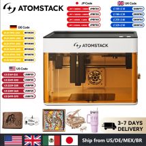 Atomstack P1 Mini incisore laser portatile 5W macchina Bluetooth fai da te targhetta per cani dipinta carta pelle legno pietra logo