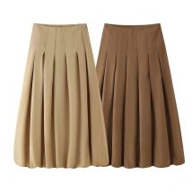 Zevity Neue Frauen Mode Rock Faldas Mujer Weibliche Chic Zipper Fly Casual Vestidos QUN9437
