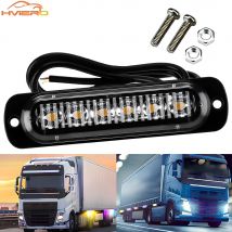 1X camion 12V-24V LED avvertimento stroboscopico griglia lampeggiante barra laterale faro per auto rosso giallo bianco indicatore di direzione parcheggio Drl fendinebbia