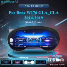 12.3 ''Cornice Digitale Cluster Per Mercedes Benz C GLA CLA W176 117 C177 X156 2014 6 Ntg4.5 5.0 Strumento Auto Paneel Cockpit
