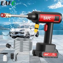 EAFC 60Bar Cordless Ad Alta Pressione Lavatrice Per Auto Pistola Ad Acqua A Spruzzo Batteria Generatore di Schiuma Lavatrice Per Auto A Casa