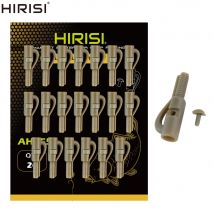 Hirisi 20pcs Carp Fishing Safety Lead Clips With Pin For Fishing Terminal Tackle AH055
