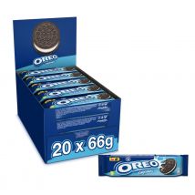 MONDELEZ Oreo Pocket Pack – 20x66g  Galletas Clásicas con Crema, Sabor Irresistible