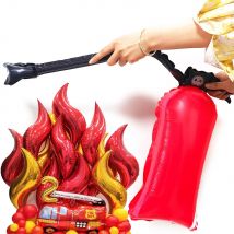Fire Truck Birthday Party Inflatables Extinguisher Fire Balloons Flame Balloons Fire Truck Balloons Firefighter Fire Party Decor