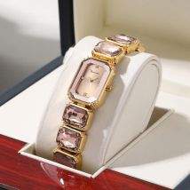 2024 New Luxury Diamond Women Bracelet Watch Fashion Rose Gold Stainless Steel Strap Original Quartz Movement Ladies Watch reloj