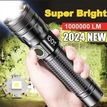 Aluminiumlegierung LED-Taschenlampe Hochleistungs-wiederaufladbare taktische Teleskop-Zoom-Taschenlampe Blitzlicht Outdoor-Camping-Laterne