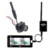 mini trasmettitore 5.8G FPV 48CH 25mW VTX-CAM con fotocamera 600TVL e ricevitore Skydroid OTG UVC per tablet telefono cellulare Android