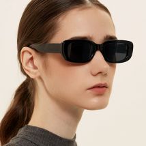 Vintage Kleine Rechteck Sonnenbrille Luxus frauen Quadrat Sonnenbrille Dame Leopard Rahmen Retro Marke Design Angeln Brillen