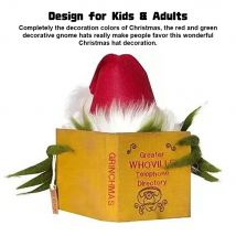 Weihnachts baum Topper kariert lustige Grinch Plüsch Puppe Dekoration Weihnachts baum Ornament Weihnachts geschenk