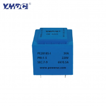 YHDC PE2818S-I 3VA 230V-380V / 6V/7,5V/9V/12V/15V/18V/24V Expory Resign Gekapselter Sicherheits-Trenntransformator PCB-Schweißen