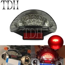 Motorcycles Red 12V LED Rear Tail Light Brake Stop Lights E4 For BMW F650 F650 GS F650 ST F800 ST R1200 GS R1200GS Taillight